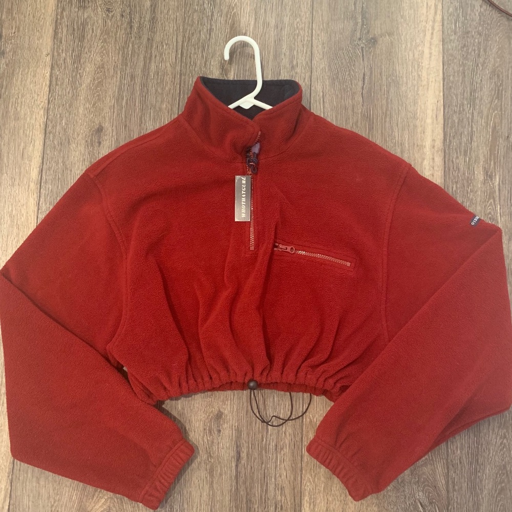 Reworked Izod fleece sweatshirt